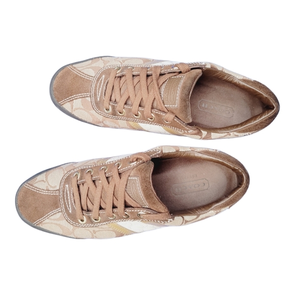 Coach Women's Meagan Suede Signature Logo Casual Fashion Sneakers Size  US 8M. - Picture 2 of 9